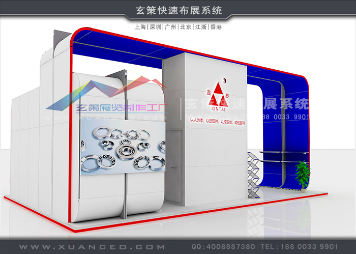 展台效果图侧面